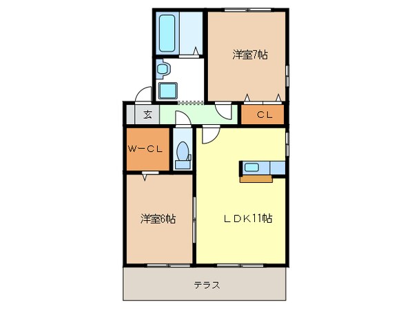 ハイブリッジの物件間取画像